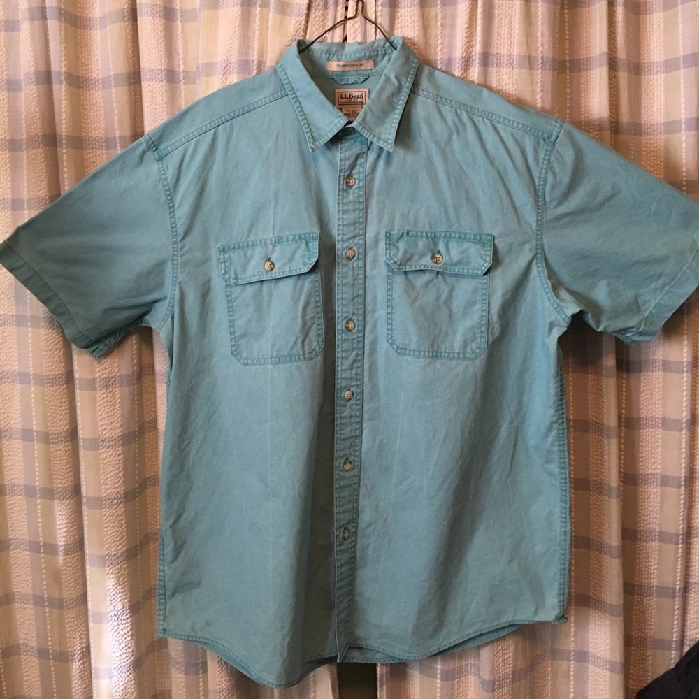 LL Bean Sunwashed Canvas Traditional Fit